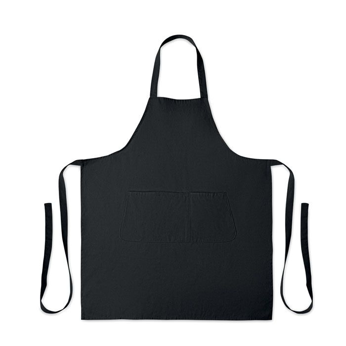 MO2249-03Gamma Kuechenschuerze Organic Cotton_ schwarz