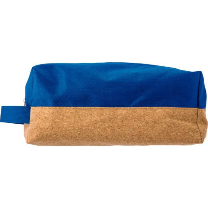 GI676271-05Kulturtasche aus Polyester und Kork Lynn_ Blau GI676271-05Kulturtasche aus Polyester und Kork Lynn_ Blau