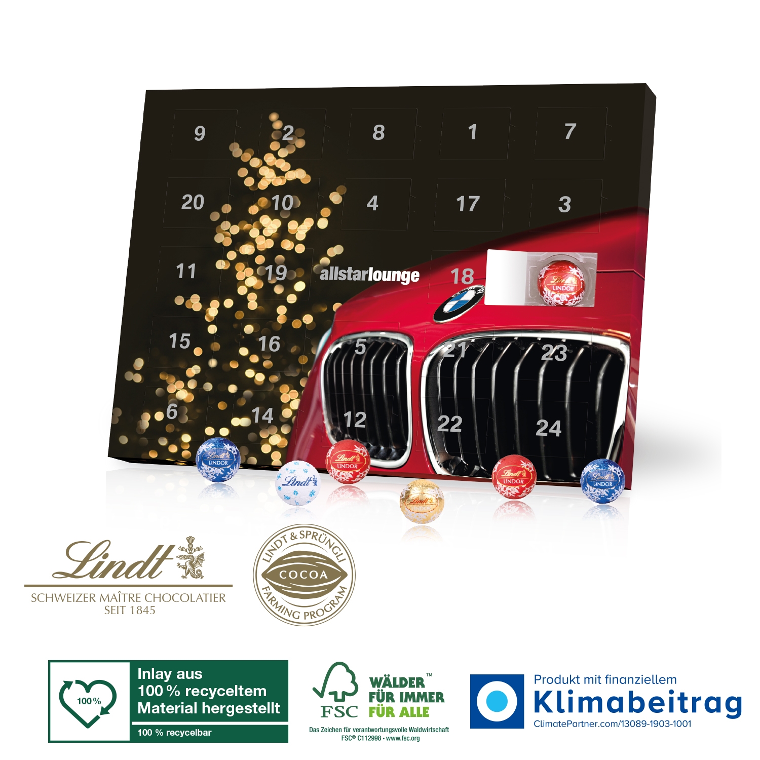 CD95322Tisch-Adventskalender Lindt „Gourmet Edition“