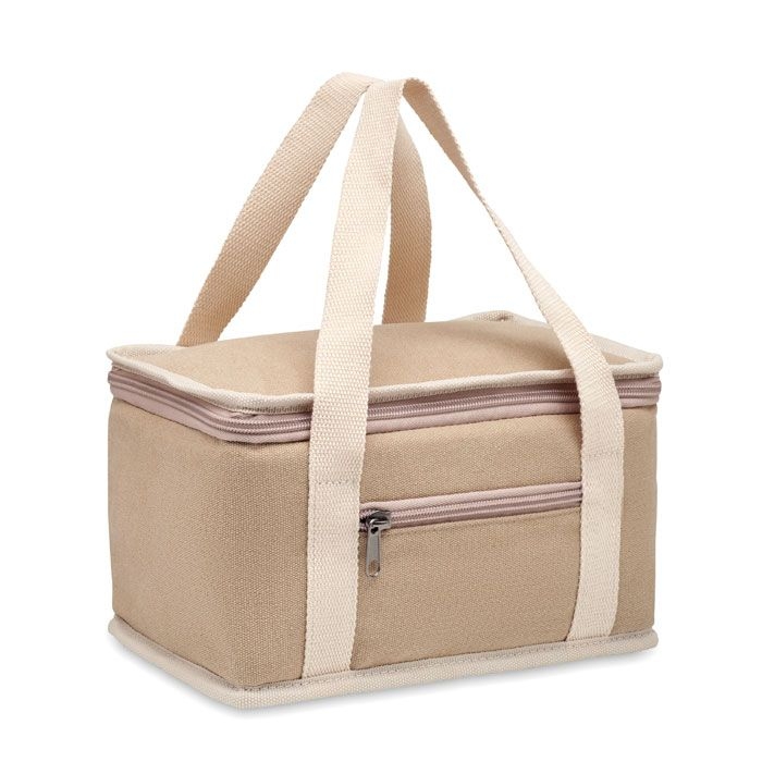 MO6867-13Kecil Kuehltasche Canvas fuer Dosen_ Beige