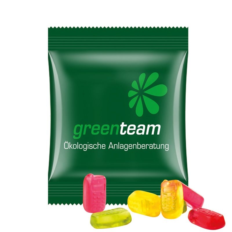 JG15062-5Minituete 15g_ Fruchtgummi Standardformen_ Handy_ weisse Folie