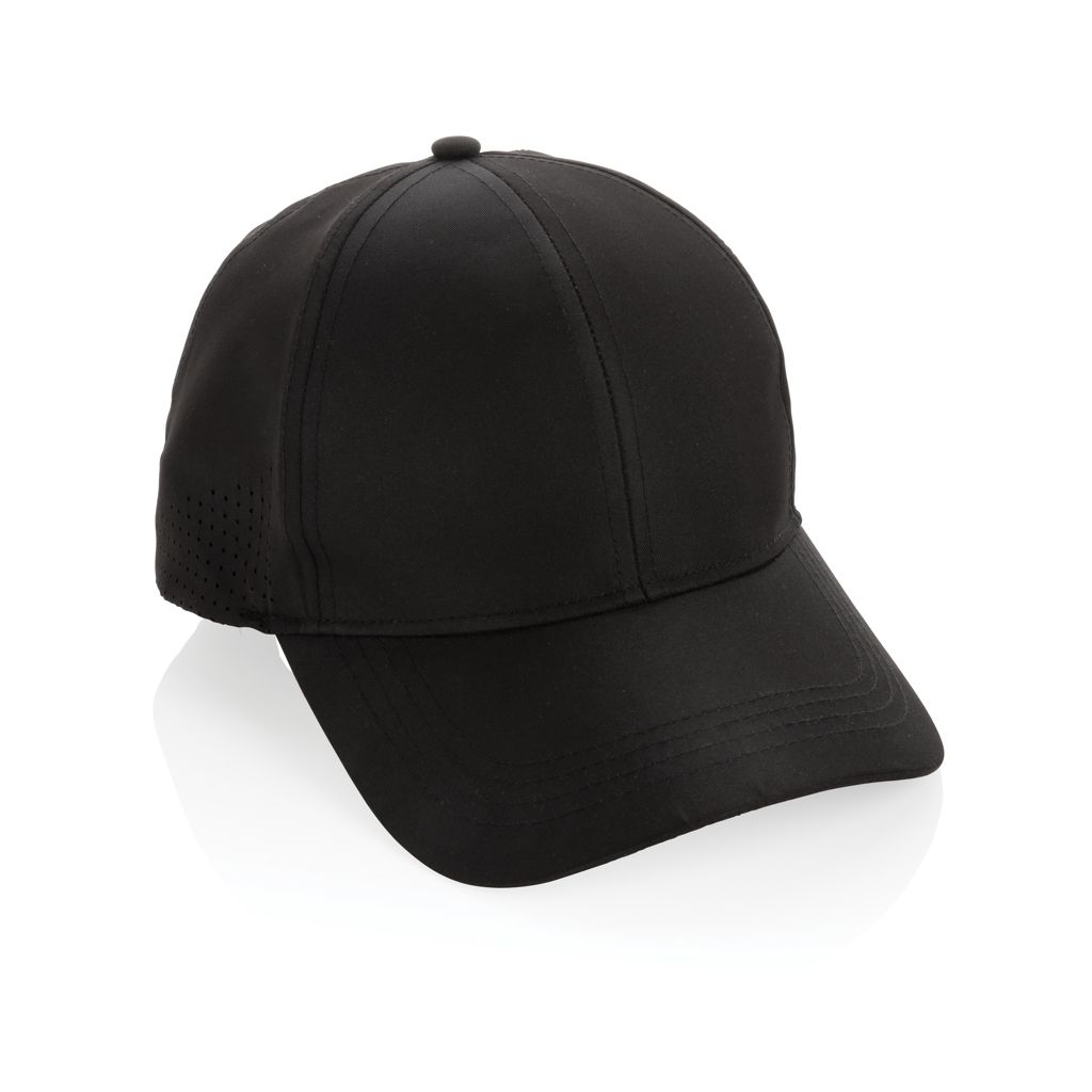 XDP453.25-1Impact AWARE™ rPET 6-Panel-Sportkappe_ schwarz