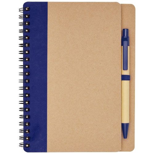 PF106268-3Priestly A6 Recycling Notizbuch mit Stift_ natur_navy