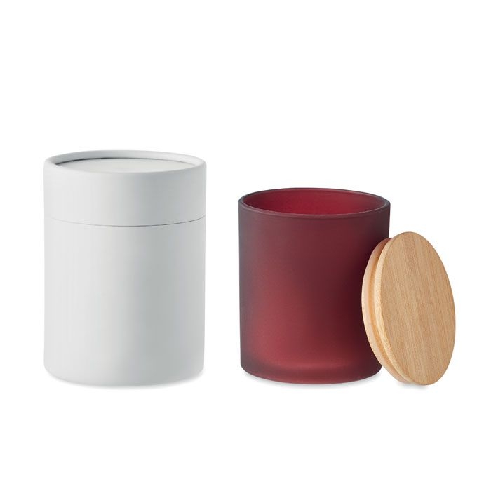 MO6613-02Keops Medium Kerze im Glas 200 g_ Bordeaux