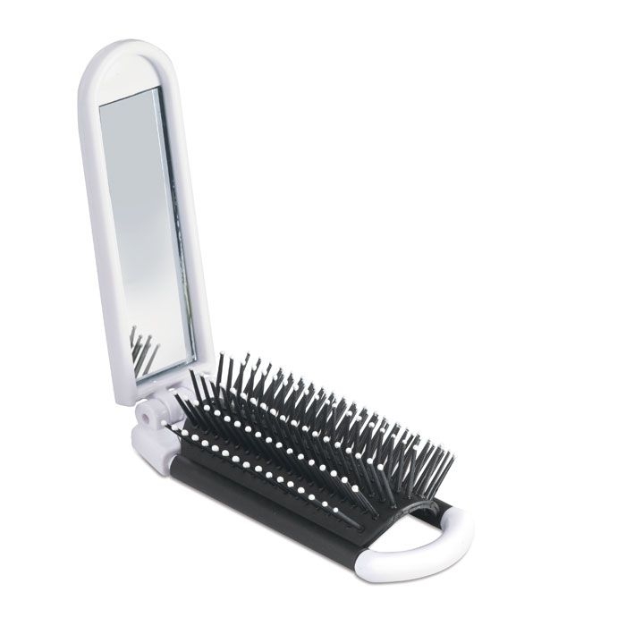 KC5720-06Always Haarbuerste mit Spiegel_ Weiss