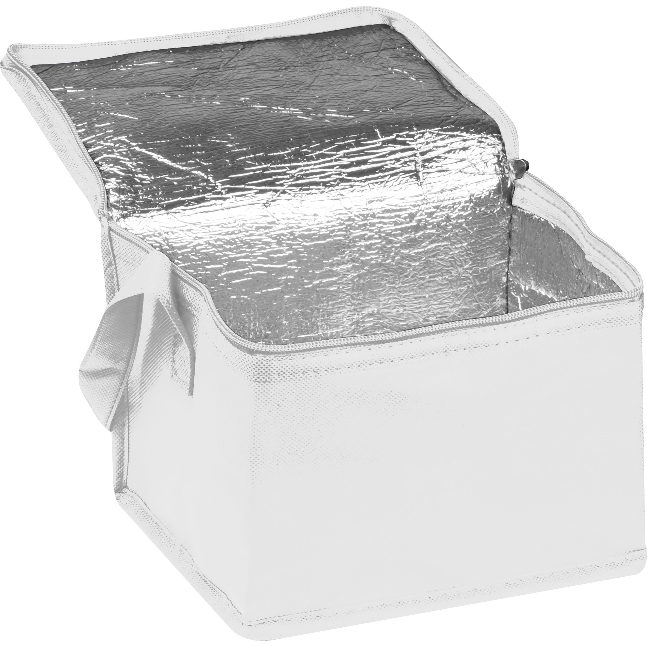 MA61542-06Non-Woven Kuehltasche fuer 6 Dosen_ weiss