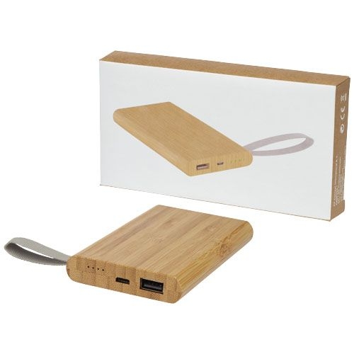PF124145-1Tulda 5000 mAh Powerbank aus Bambus_ natur