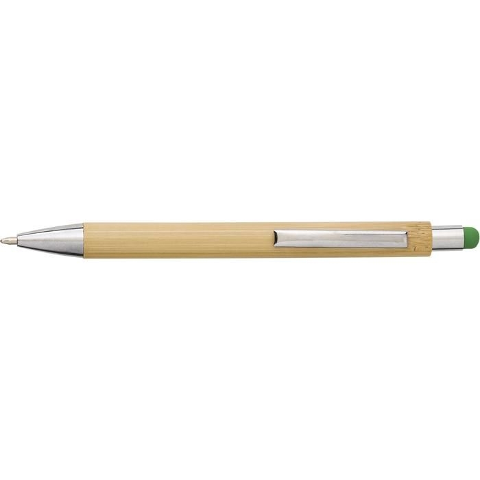 GI548774-19Kugelschreiber aus Bambus und Kunststoff Claire_ lime