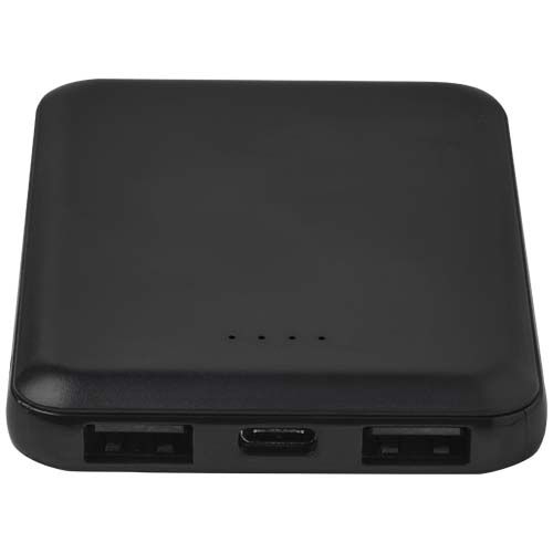 PF124383-2Asama 5000 mAh Typ-C Powerbank aus recyceltem Kunststoff_ schwarz