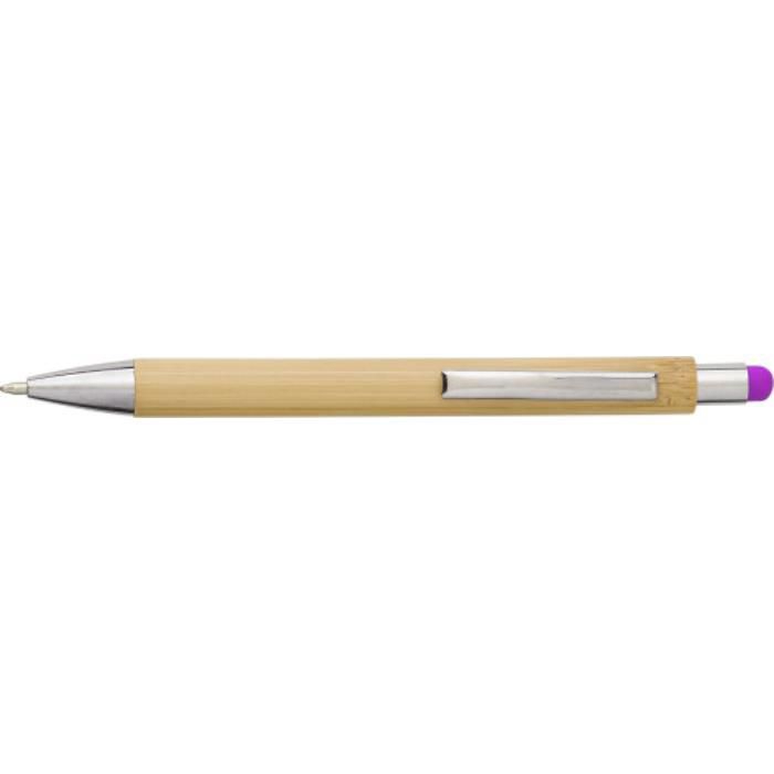 GI548774-46Kugelschreiber aus Bambus und Kunststoff Claire_ fuchsia GI548774-46Kugelschreiber aus Bambus und Kunststoff Claire_ fuchsia