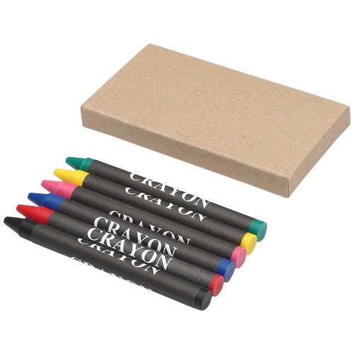 PF106171-1Ayo 6 teiliges Wachsmalstifteset_ natur