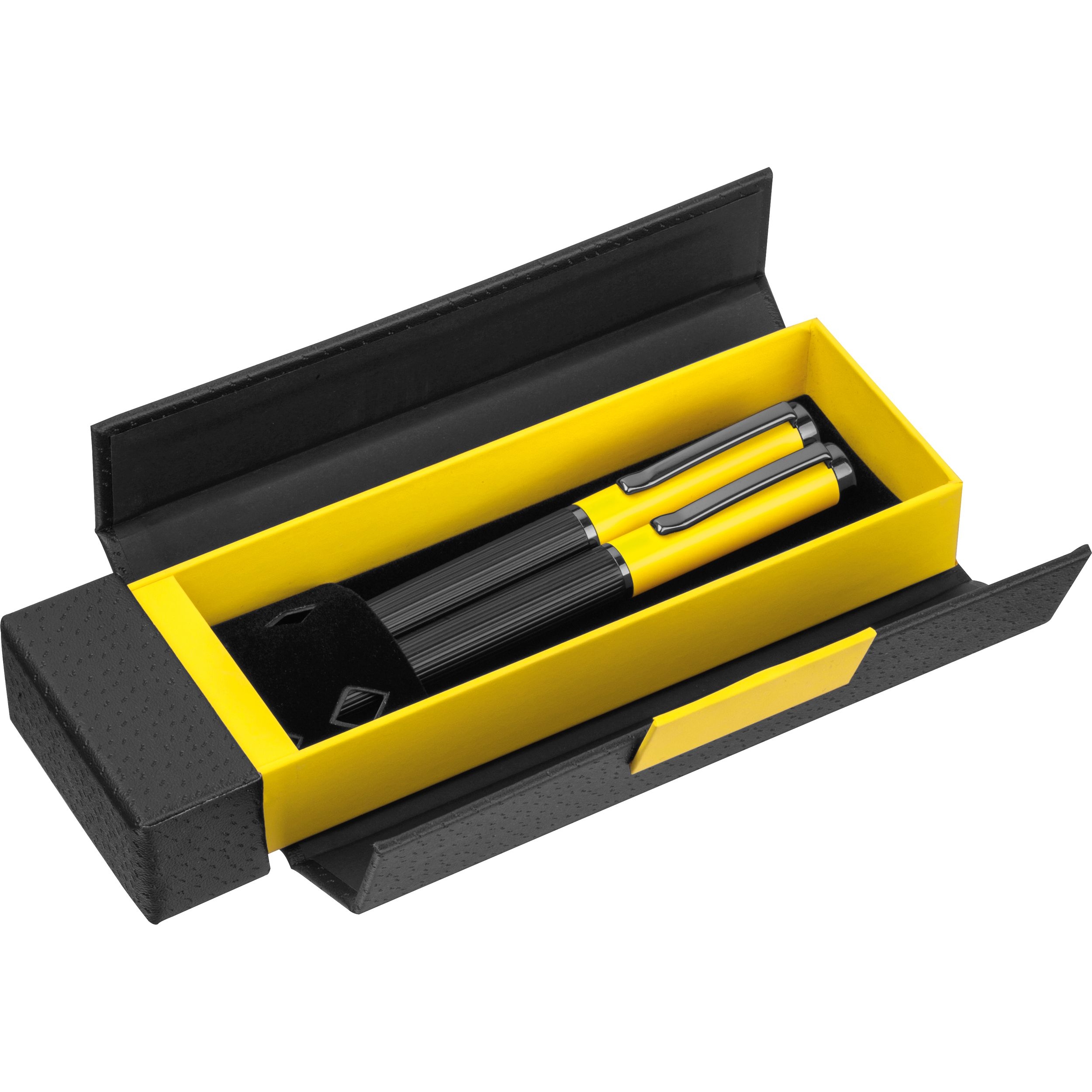 MA15398-08Metall Schreibset REGINALD_ gelb