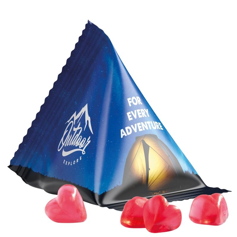 JG10063-15Tetraeder 15 g Trolli Fruchtgummi Standardformen_ Herz_ weisse Folie