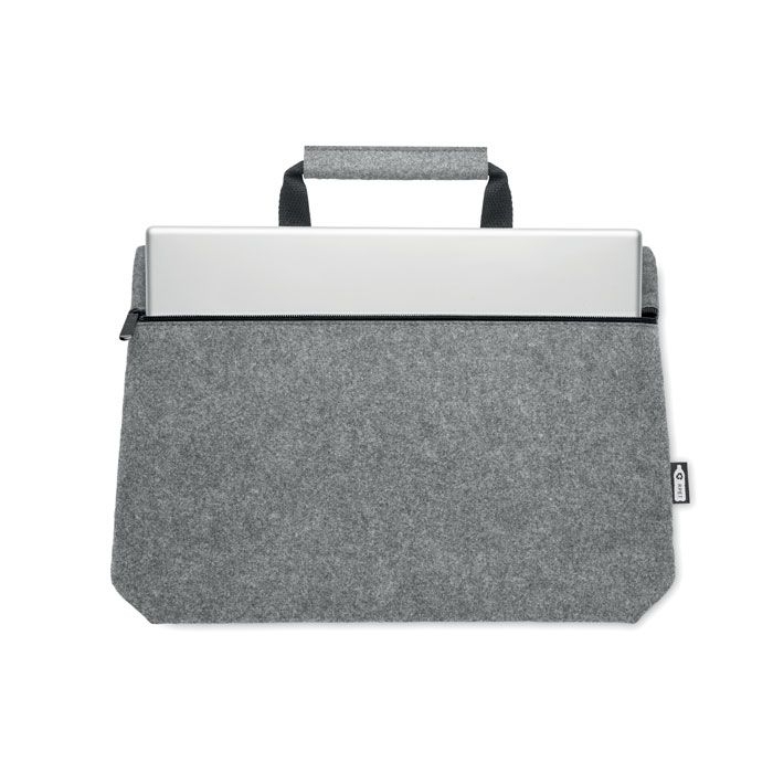 MO6718-07Tapla Laptop Tasche RPET-Filz_ Grau