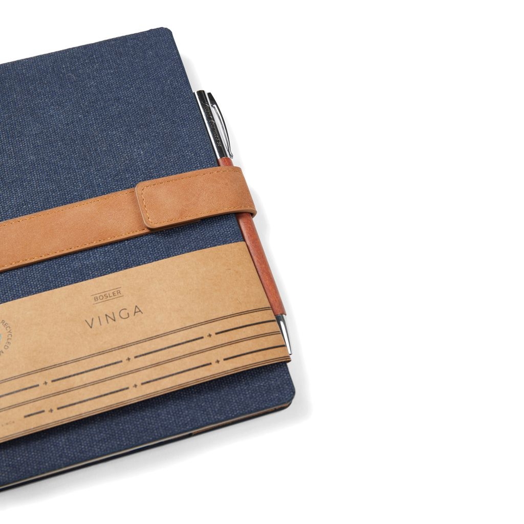 XDV7733-05VINGA Bosler Notizbuch aus RCS recyceltem Papier_ navy blau