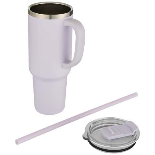 PF100802-2Sydney 1200 ml doppelwandiger RCS-zertifizierter Kupfer-Vakuum Isolierbecher mit Strohhalm_ fliederf
