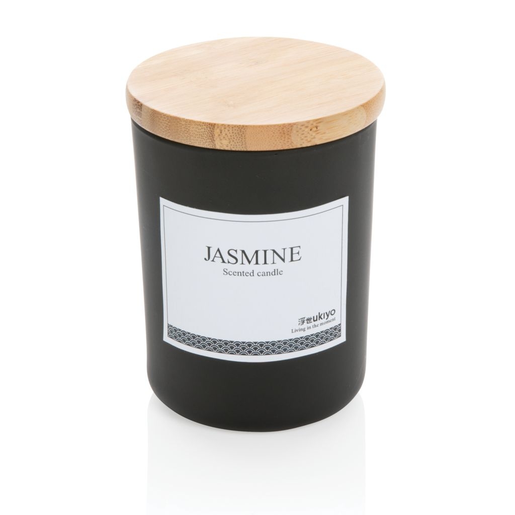 XDP262.94-1Ukiyo Deluxe parfuemierte Kerze mit Bambusdeckel_ schwarz