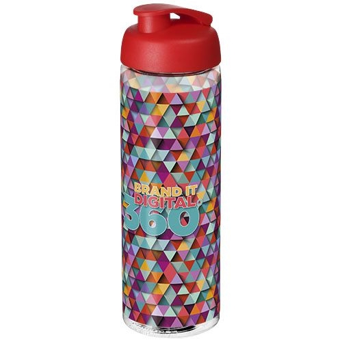 PF210094-4H2O Active® Vibe 850 ml Sportflasche mit Klappdeckel_ transparent_rot