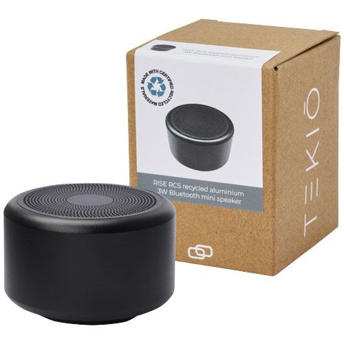 PF124353Rise 3 W Mini-Bluetooth®-Lautsprecher aus recyceltem RCS Aluminium