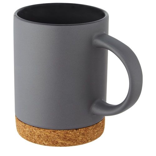 PF100901-2Neiva 425 ml Keramiktasse mit Korkboden_ grau