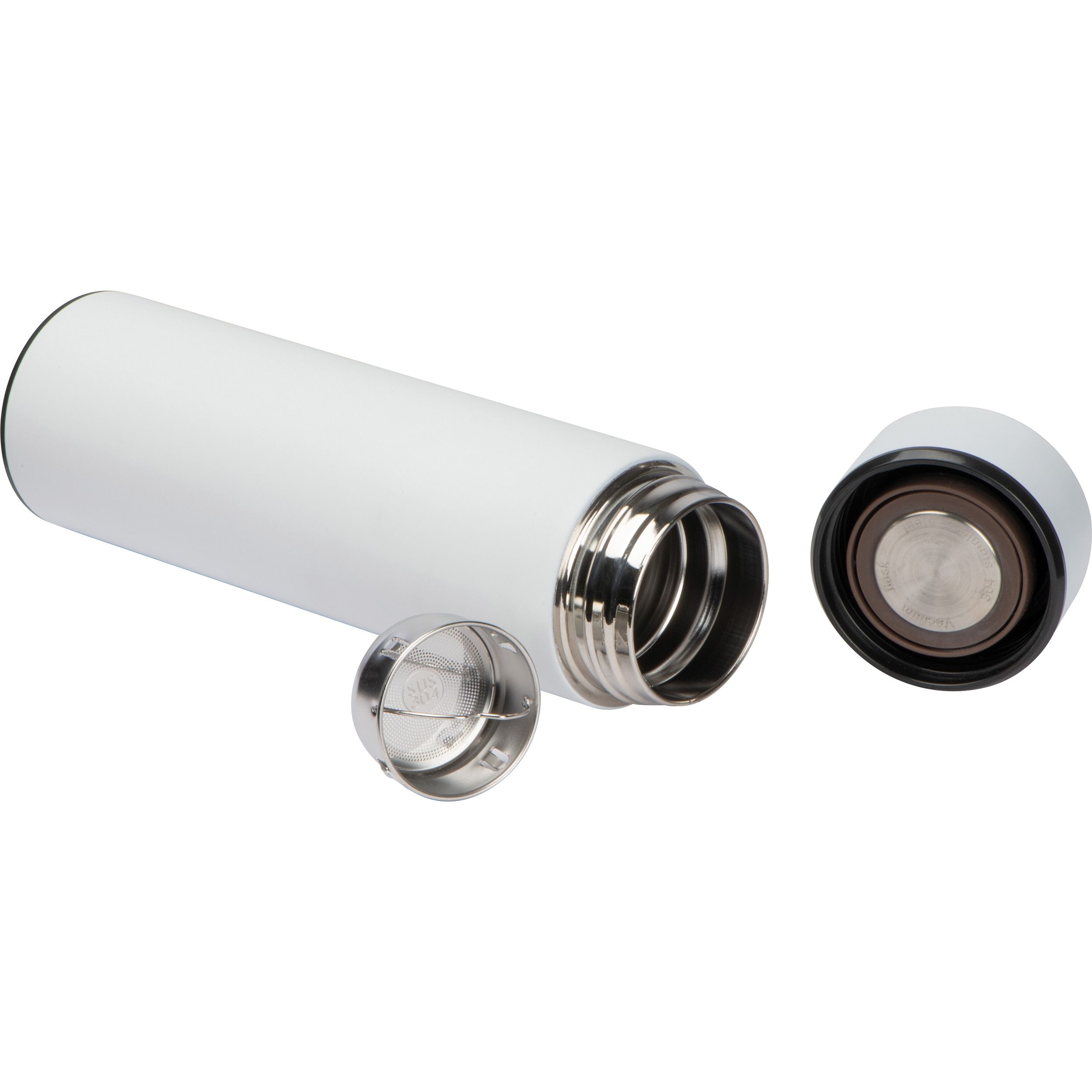 MA61554-06Vakuum Edelstahlflasche mit LED Temperaturanzeige WINSTON_ weiss