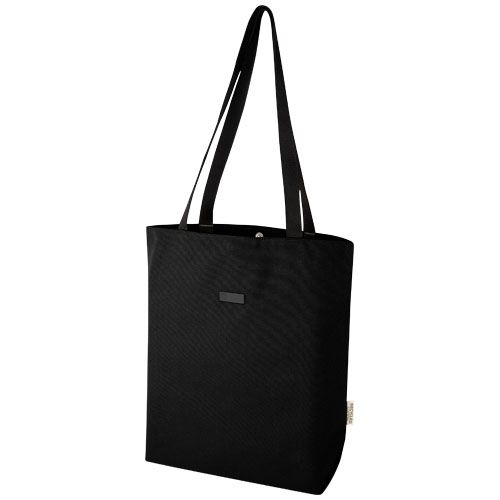 PF130042-4Joey vielseitige Tragetasche aus GRS recyceltem Canvas 14 L_ schwarz