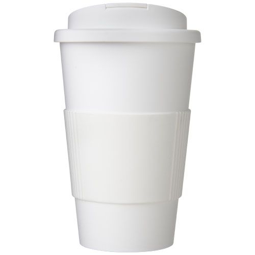 PF210696-4Americano® 350 ml Isolierbecher mit Schutzring _ auslaufsicherem Schraubverschluss_ weiss