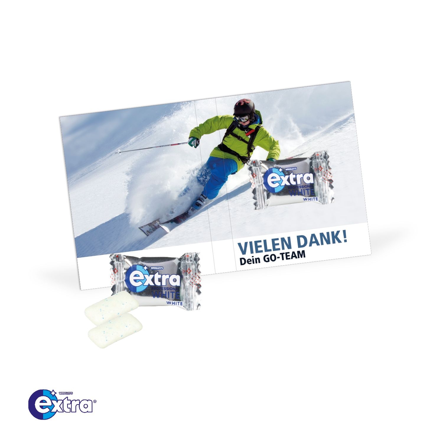 CD91614-01Werbe-Klappkarte mit Wrigley's Kaugummi_ Wrigley's Extra