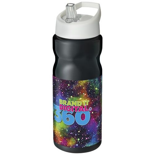 PF210049-9H2O Active® Base 650 ml Sportflasche mit Ausgussdeckel_ schwarz_weiss