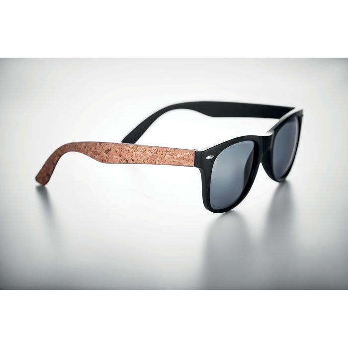 MO6231-03Paloma Sonnenbrille mit Kork_ Schwarz