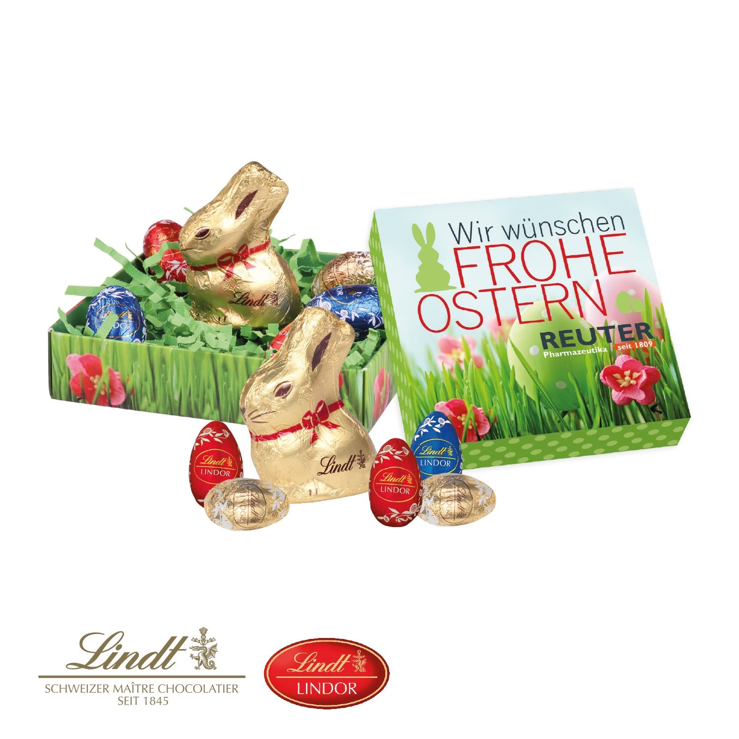 CD94520Osternest mit Schokolade von Lindt