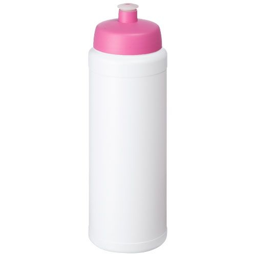 PF210690-9Baseline® Plus 750 ml Flasche mit Sportdeckel_ weiss_rosa PF210690-9Baseline® Plus 750 ml Flasche mit Sportdeckel_ weiss_rosa