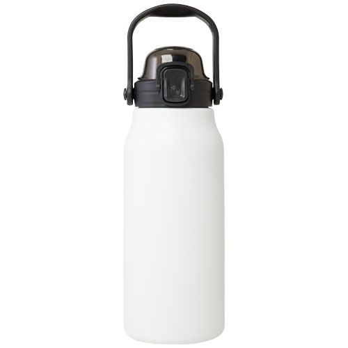 PF100789-1Giganto 1600 ml RCS-zertifizierte Kupfer-Vakuum Isolierflasche aus recyceltem Edelstahl _ weiss