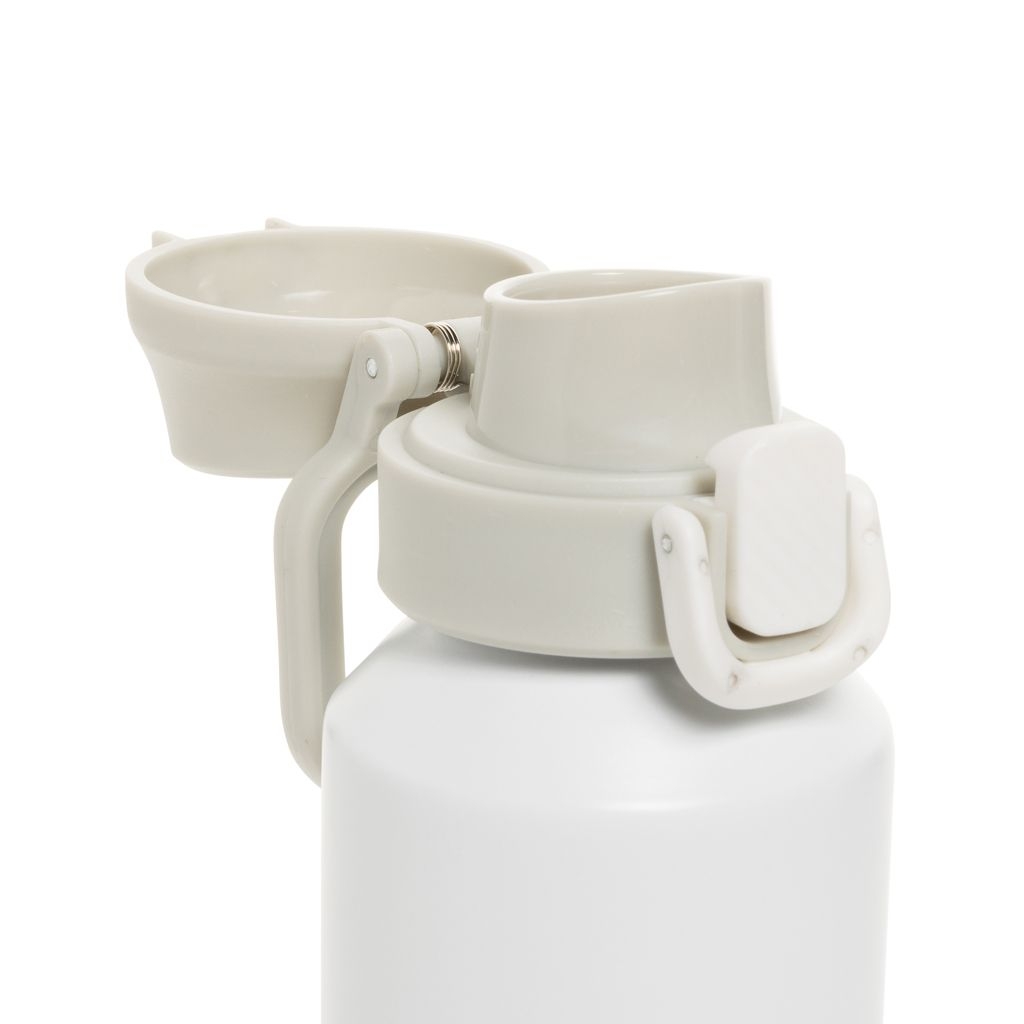 XDP437.50-03Via RCS Re-Steel Sportflasche mit Verschluss_ 600ml_ weiss