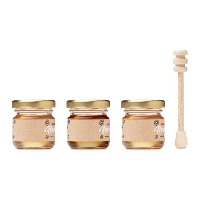 MO6441-40Beebee Set Wildblumenhonig 3er Set_ Holz