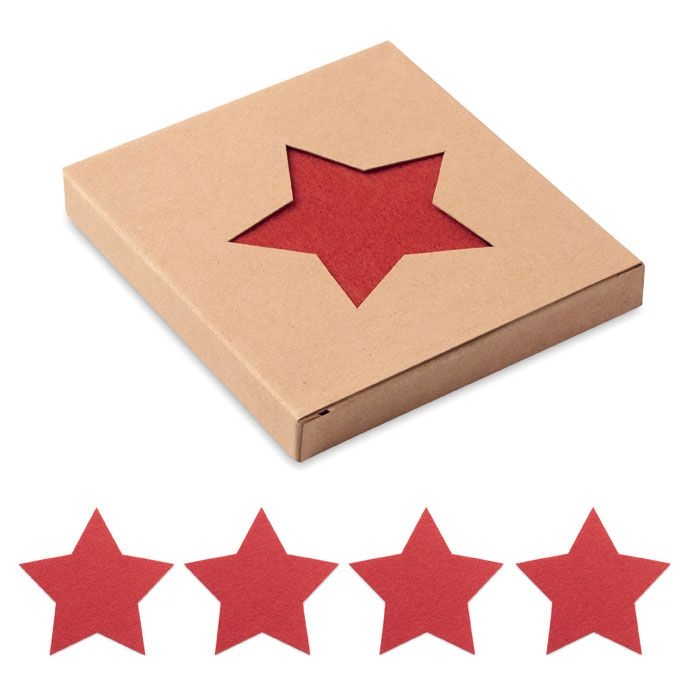 CX1480-05Starguard Untersetzer RPET-Filz_ Rot