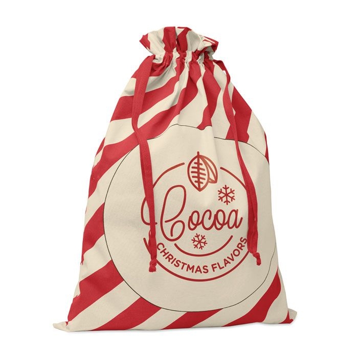 CX1567-05Laukku Beutel mit Kordelzug Xmas_ rot