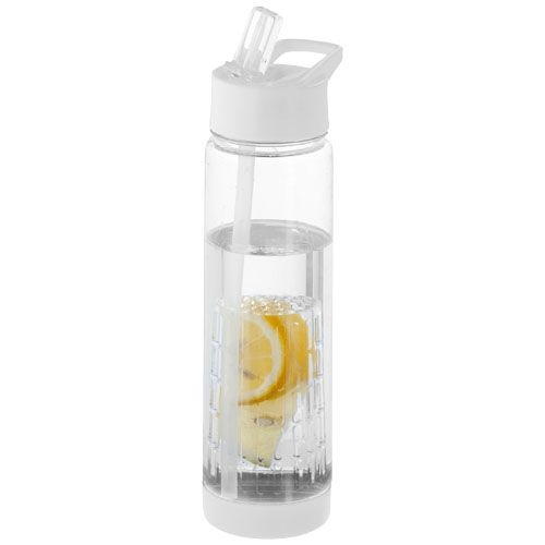 PF100314-2Tutti frutti 740 ml Tritan™ Sportflasche mit Infuser_ transparent_weiss