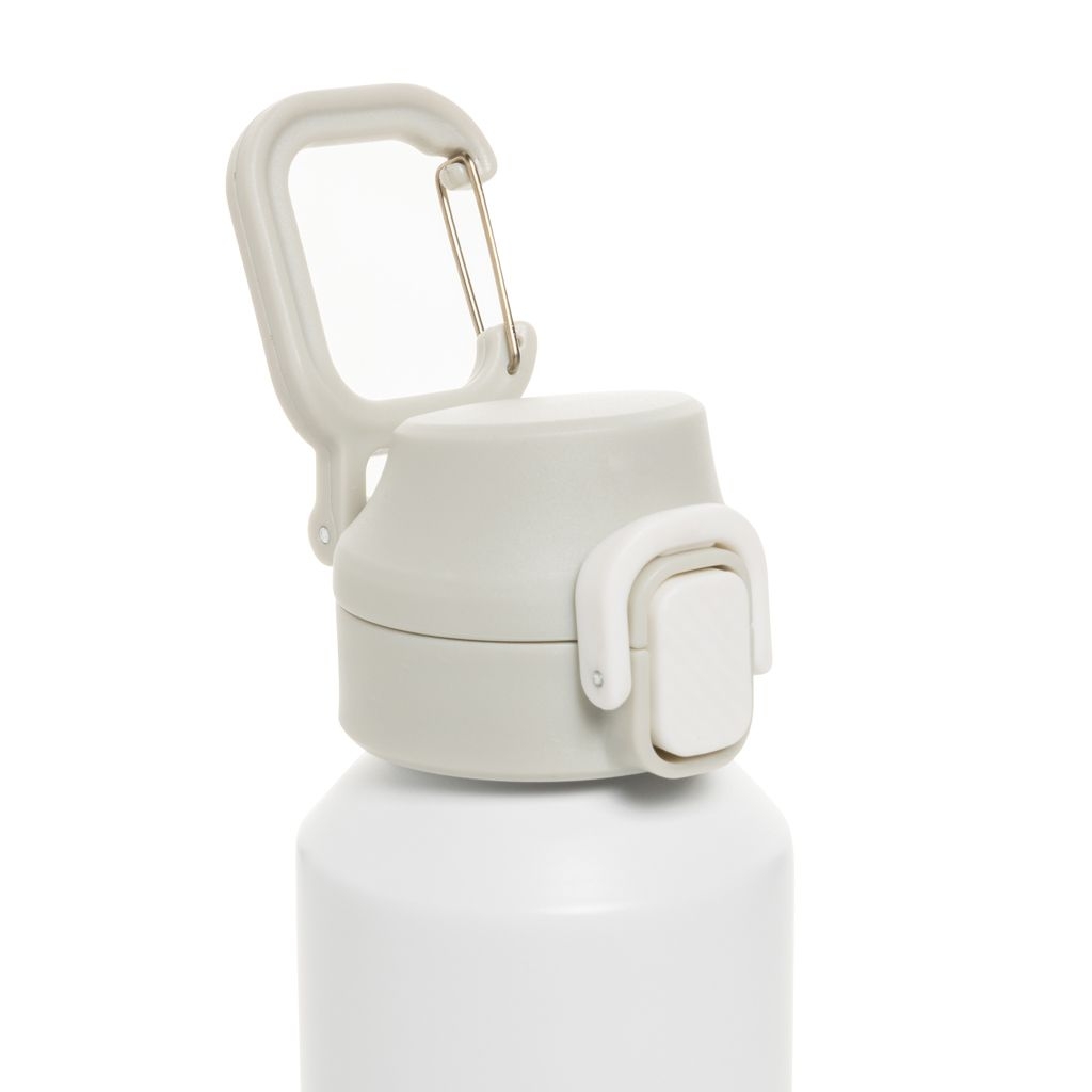 XDP437.50-03Via RCS Re-Steel Sportflasche mit Verschluss_ 600ml_ weiss
