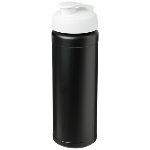 PF210074-13Baseline® Plus grip 750 ml Sportflasche mit Klappdeckel_ schwarz_weiss PF210074-13Baseline® Plus grip 750 ml Sportflasche mit Klappdeckel_ schwarz_weiss