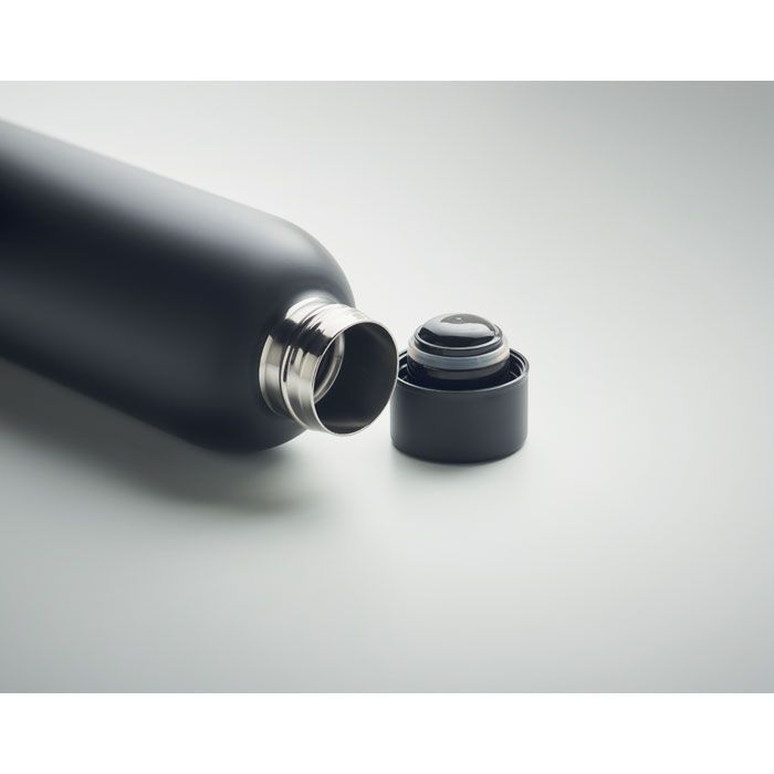 MO6750-03Athena Trinkflasche Edelstahl 500 ml_ Schwarz