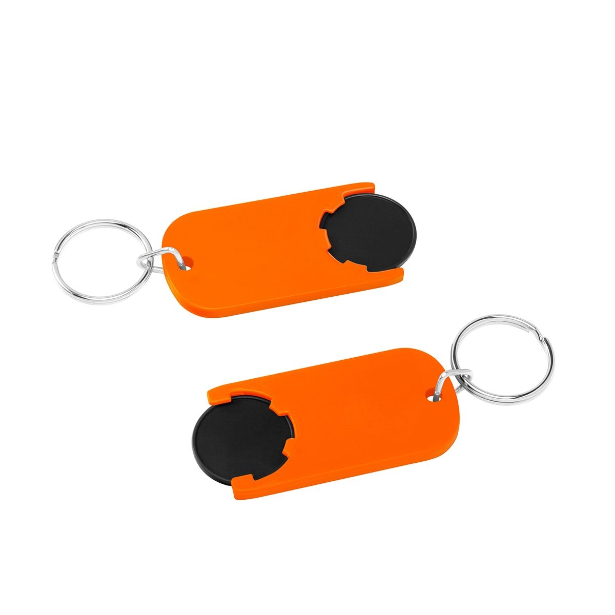 HE7439R-6-5Chiphalter mit 1€-Chip _Alpha_ schwarz_ orange HE7439R-6-5Chiphalter mit 1€-Chip _Alpha_ schwarz_ orange