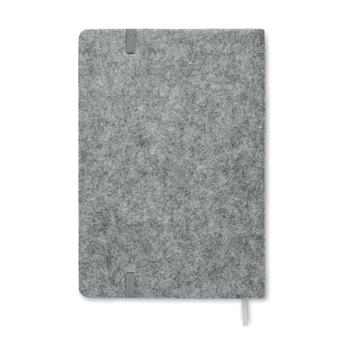 MO2553-07Corkbook DIN A5 Notizbuch RPET-Filz_ grau
