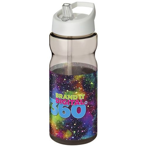 PF210049-11H2O Active® Base 650 ml Sportflasche mit Ausgussdeckel_ kohle_weiss