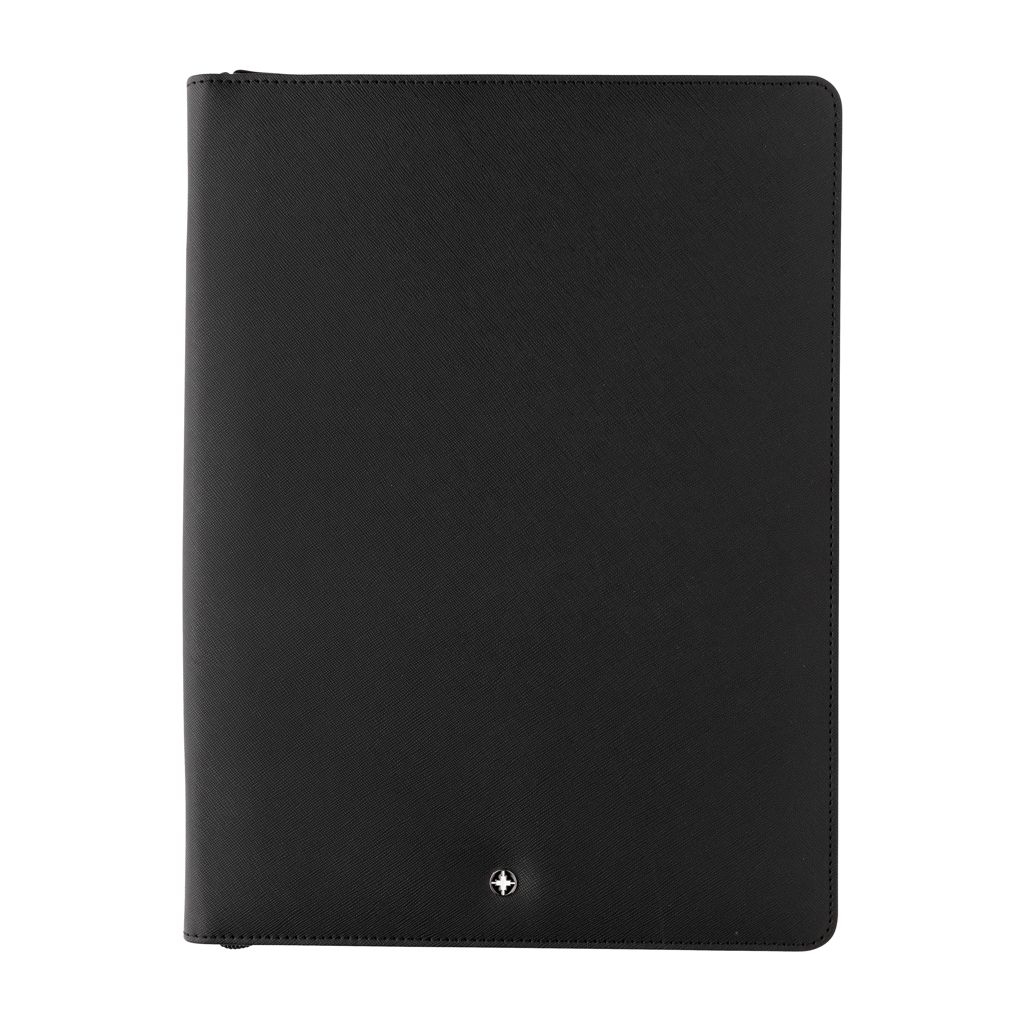 XDP774.41-1Swiss Peak Heritage RCS rPU A4 Portfolio mit Reissverschluss_ schwarz