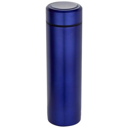PF100826-3Taylor 450 ml Doppelwand Isolierflasche aus Edelstahl mit Teesieb_ blau