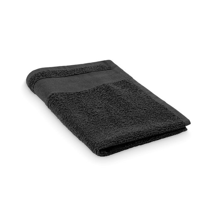MO2764-03Island 30 Gaestehandtuch Baumwolle 30X50cm_ schwarz