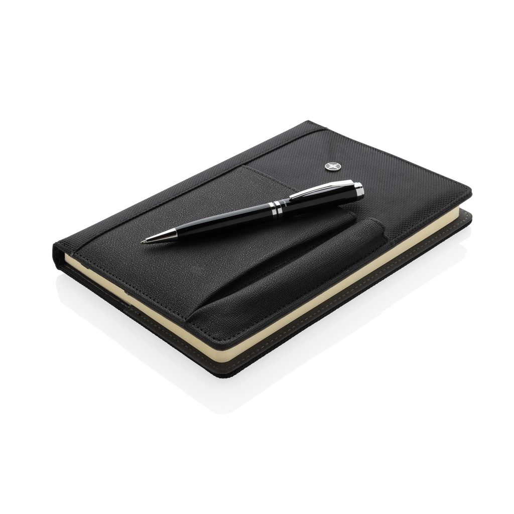 XDP773.32-0Notizbuch und Stift_ schwarz