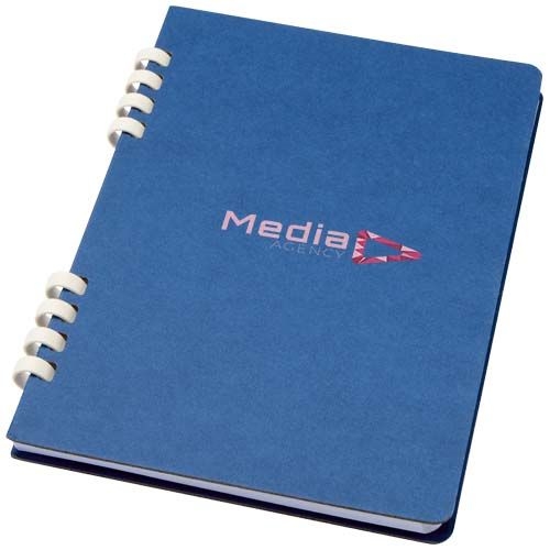 PF107046-2Fil A5 Hardcover RCS recyceltes Spiralnotizbuch_ navy