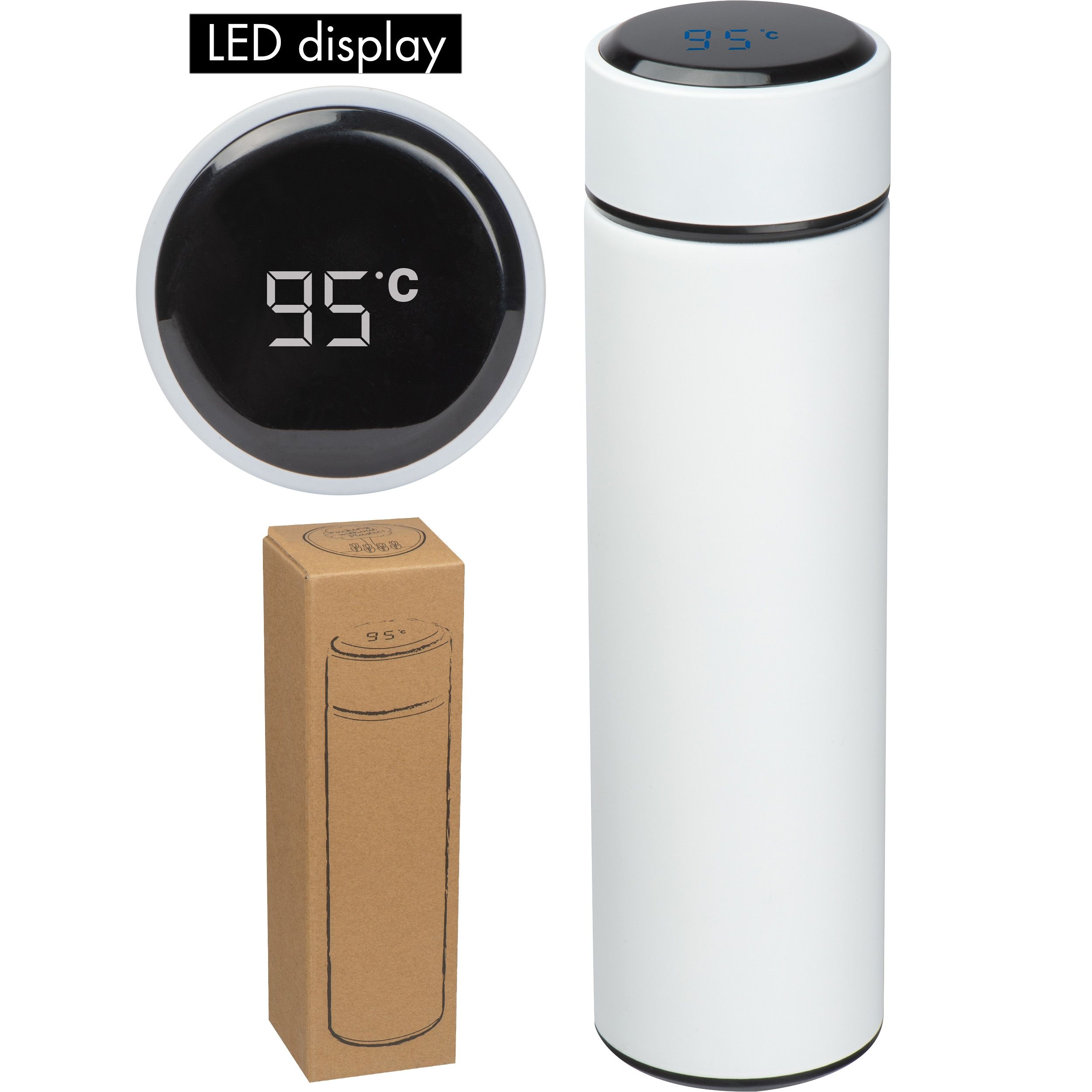 MA61554Edelstahlflasche mit LED Temperaturanzeige_ 450ml